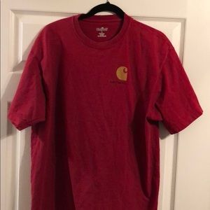 Men’s Carharrt Shirt, Large, Red, Nice
